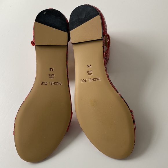 Rachel Zoe Red Multi Speckle Gladys Sandals - Picture 5 of 7